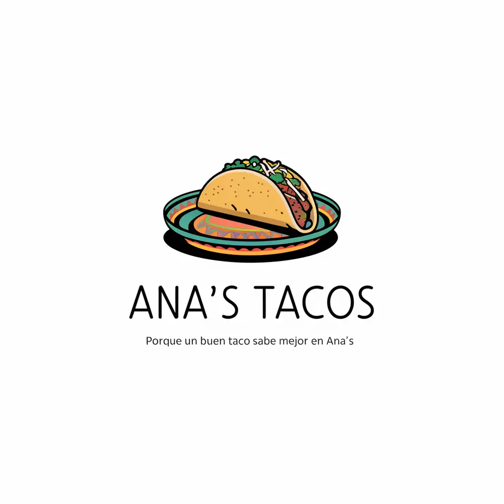 ANA'S TACOS — sample logo created in the AI Studio
